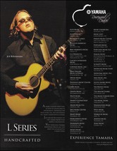 Joe Bonamassa Yamaha L Series acoustic guitar dealers list 8 x 11 advertisement - £3.38 GBP