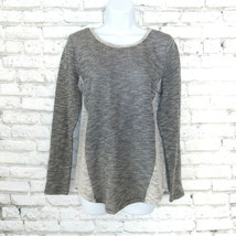AB Studio Sweater Womens Medium Gray Knit Long Sleeve Lightweight Boho P... - €15,73 EUR