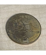 Vintage Tower Bridge Challenge Coin Medal Travel Souvenir KG JD - $19.79