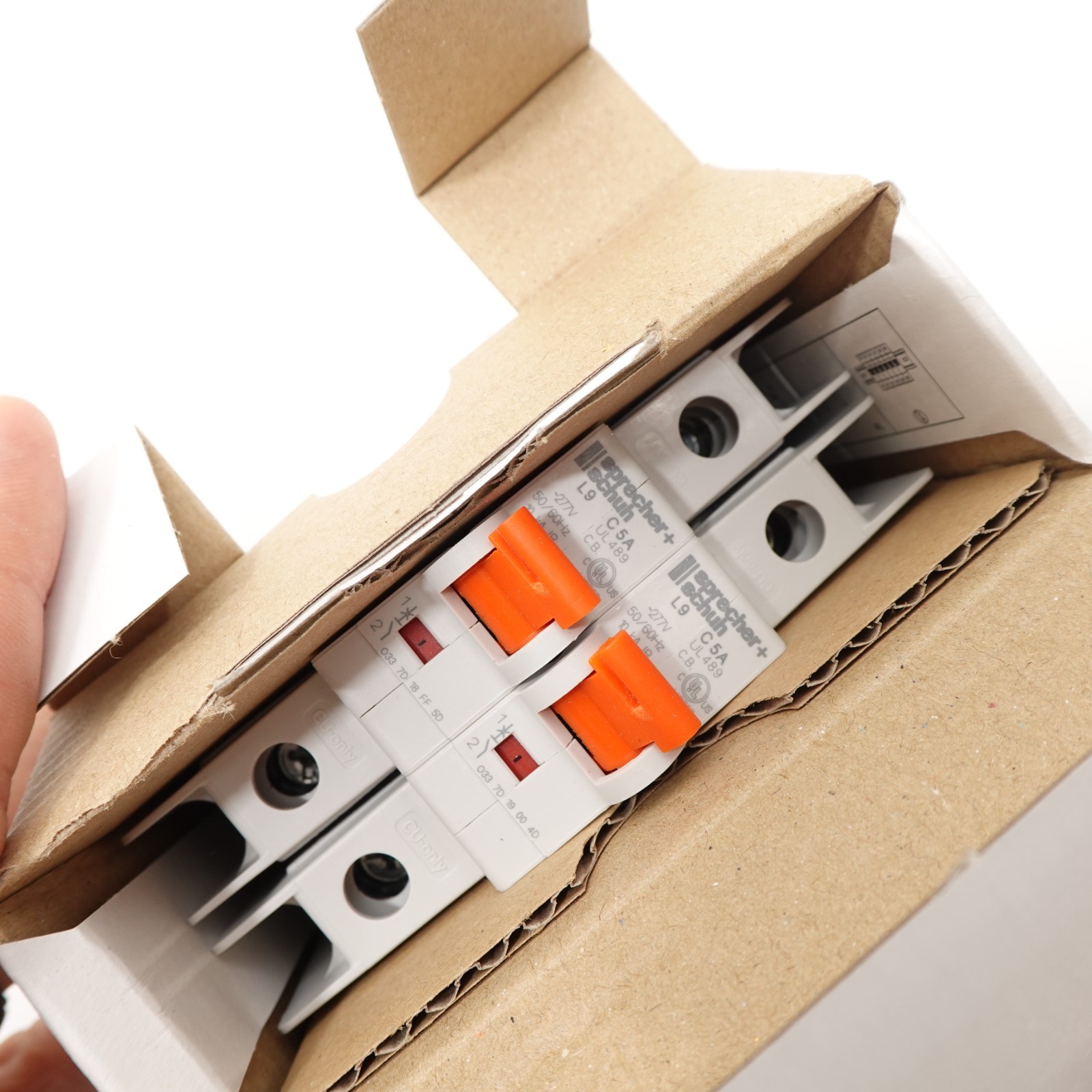 Sprecher + Schuh L9-5/1/C SER. B Circuit Breaker 1-Pole 5A C Curve (Lot of 2) Item image 3