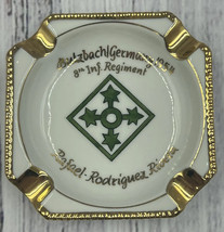 Ashtray Gerold Porzellan Porcelain from Bavaria West Germany Gold Trim Infantry - £19.17 GBP