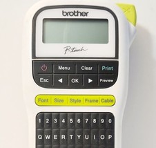 Brother P-Touch Label Maker Portable No Power Adapter Tested Works Office ELEC - £29.38 GBP
