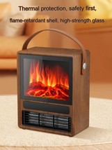 European Wooden home heater-style fireplace heater 3D simulation flame heating f - £107.09 GBP