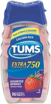 Tums E-X Berries Size 96s Tums Extra Strength Assorted Berries Calcium &amp; Antacid - £20.77 GBP