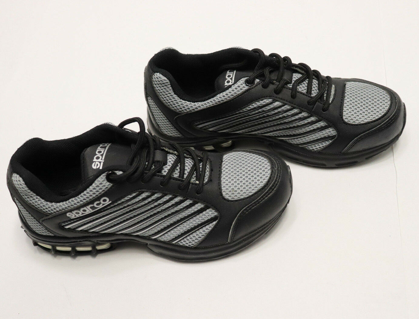 SPARCO Running SHOES Grey with Black Racing Crew Sneakers Size 4.5 US 36... - $39.99