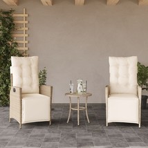  Reclining Garden Chair Set of 2 Beige - $5,587.64 MXN