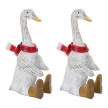 Winter Goose Figurine with Boots (Set of 2) - $52.56