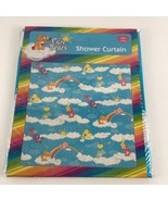 Care Bears Shower Curtain Vinyl Cloud Rainbow Stars Vintage 2003 Jay Fra... - $79.63 CAD