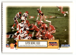 1995 Fleer Shell Super Bowl XXIII San Francisco 49ers vs. Cincinnati Bengals - $5.73