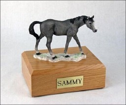 Horse Gray Figurine Funeral Cremation Urn Avail. in 3 Different Colors &amp;... - £135.71 GBP+