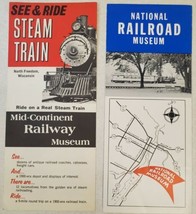 National Railroad Museum Green Bay Vintage Brochure Mid Continent Railwa... - $24.55