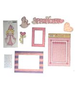 My Mind&#39;s Eye Princess Scrapbook Die Cuts Frames 8 Piece Set - $5.95