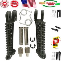 Front Black Aluminum Footrest Pedals for Yamaha YZF R Series Motorcycles - $26.46 CAD