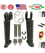Front Black Aluminum Footrest Pedals for Yamaha YZF R Series Motorcycles - $26.46 CAD
