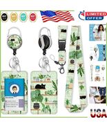 Multi-Functional Cat-Themed ID Holder with Retractable Lanyard for Teachers - $350.61 MXN