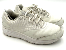 Brooks Addiction Walker 2 Womens 10 Triple White Shoes Comfort Running Sneaker - £33.08 GBP