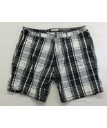 Mountain Ridge Saturday Sun Size 46 Gray And White Plaid Cotton Walking ... - $7.92