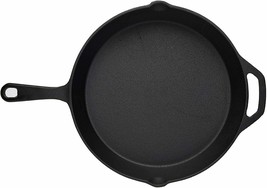 Pre-Seasoned Cast Iron Skillet 12&quot; Frying Pan Oven BBQ Camping Cookware ... - £36.41 GBP