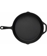 Pre-Seasoned Cast Iron Skillet 12&quot; Frying Pan Oven BBQ Camping Cookware ... - £36.40 GBP