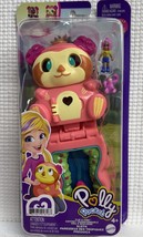 Polly Pocket Flip &amp; Find Pink Sloth Compact Playset Age 4+ Mattel - $11.87