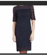 Boden Poppy Lace Shift Dress Navy Blue New with Tags Size US 6R UK 10R - $69.90