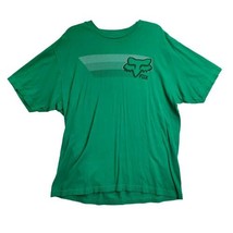 Fox Shirt Mens XL Green Motocross Racing Casual T Shirt 100% Cotton - £8.97 GBP