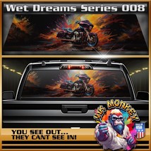 Wet Dreams Biker Series 008 Truck Back Window Graphics - £43.19 GBP+