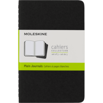 Moleskine Cahier Journals (Set of 3), Pocket (3.5&quot; x 5.5&quot;), Plain, Black - £16.34 GBP
