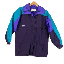 VTG Columbia Ski Jacket Coat - LARGE Gizzmo Turquoise Purple Women&#39;s - £25.03 GBP