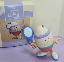 Hallmark Keepsake Easter Ornament 1993 Eggs in Sports Tennis Cake Topper... - $12.56