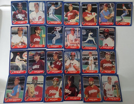 1986 Fleer Philadelphia Phillies Team Set Of 25 Baseball Cards - $3.00