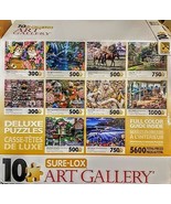 Art Gallery Collection Jigsaw Puzzles 10 Sealed Bags 300 - 1000 pc Sure-... - £21.73 GBP