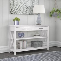 Console Table Drawers Shelves Storage Entryway Table Accent Sofa Living ... - $251.29