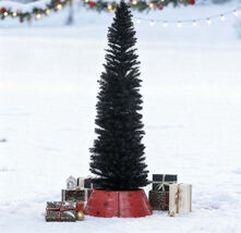 Slim Pencil Christmas Tree with Sturdy Base - Modern Holiday Decor - $124.08 CAD