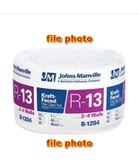 Johns Manville B-1284 R-13 Kraft Faced Fiberglass Insulation Roll, 15 in... - £16.71 GBP
