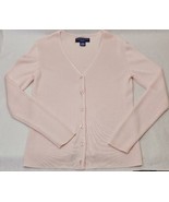 Preston &amp; York Pink V Neck Cardigan Sweater Size PS Clean Very Good Cond... - $449.29 MXN