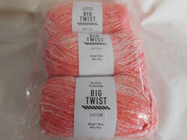 Big Twist Cotton Coral Splash lot of 3 dye Lot CNE1268 - £12.60 GBP