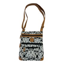 Stone Mountain USA Quilted Cotton Crossbody Bag – Black &amp; White Floral –... - €19,71 EUR
