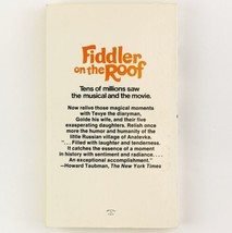 Fiddler on the Roof by Joseph Stein Vintage Fiction Paperback Classic Book image 2