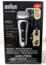 *NEW DAMAGED BOX* Braun Series 9 PRO+ Men&#39;s Electric Razor with 5 Shave ... - $332.49