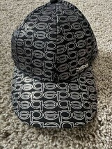 BEBE Signature AOP Logo Black and Silver Women’s Baseball Hat Adjustable... - $23.36