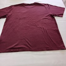 Carhartt K87 PRT Original Fit Crewneck Mens Burgundy Cotton T-Shirt Pocket Sz XL image 2