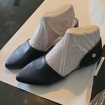Black Leather Ballet Flats Size 8.5 - £26.13 GBP
