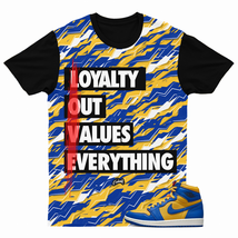 AO LYLTY Shirt for  1 Reverse Laney High Varsity Maize Game Royal UCLA 5 Dunk - £24.74 GBP+