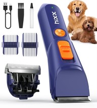 Dog Clippers for Grooming, Upgraded Titanium Stainless Blade Dog Grooming Kit - £15.52 GBP