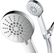 Airjet-300 High Pressure Luxury 6-Setting Hand Shower With Extra-Long 6 Foot - £32.18 GBP