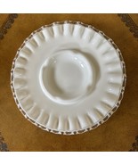 Vintage FENTON silver crest White milk glass ashtray Collectible - $24.23 CAD