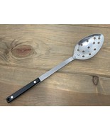 Vintage Long Handle Slotted Serving Spoon Stainless Full Tang USA 13.5” - $17.77