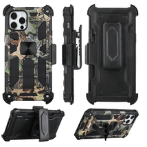 Camouflage Machine 3in1 Combo Holster Case for iPhone 13 Pro Max 6.7&quot; JUNGLE - £6.70 GBP