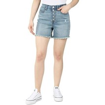Indigo Rein Short Super High Rise Jean Shorts Denim Sz 0 Medium Wash NEW... - $13.85